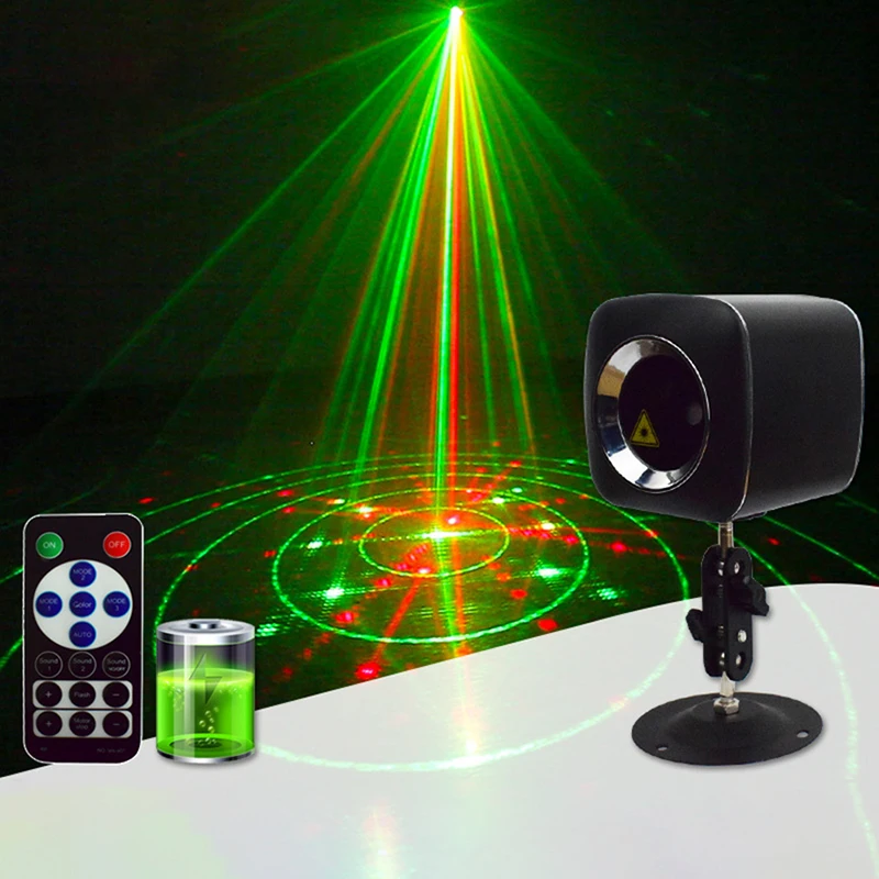 Luci da palcoscenico a LED per interni Scanner Laser RGB effetto fascio luce da palcoscenico illuminazione per proiettore Laser per camera da letto attivata dal suono per la festa