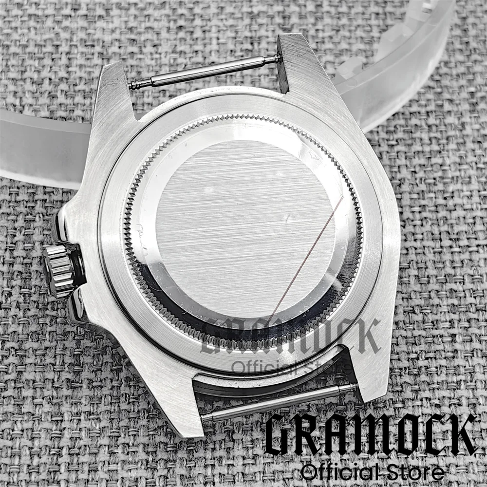 Gramock 40mm Pioneer Silver Case Solid Bezel AR Domed Sapphire Glass New End Link Strap fit NH ETA PT Miyota DG2813 3804 Movemen