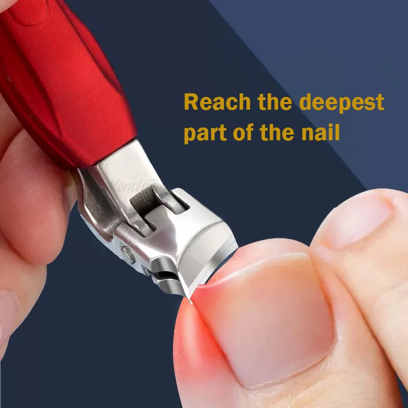 Anti-Splash Nail Clippers Large Thick Hard Special Nail Clippers Ingrown Toenail Clipper Cut Household Manicure Foot Care Tools