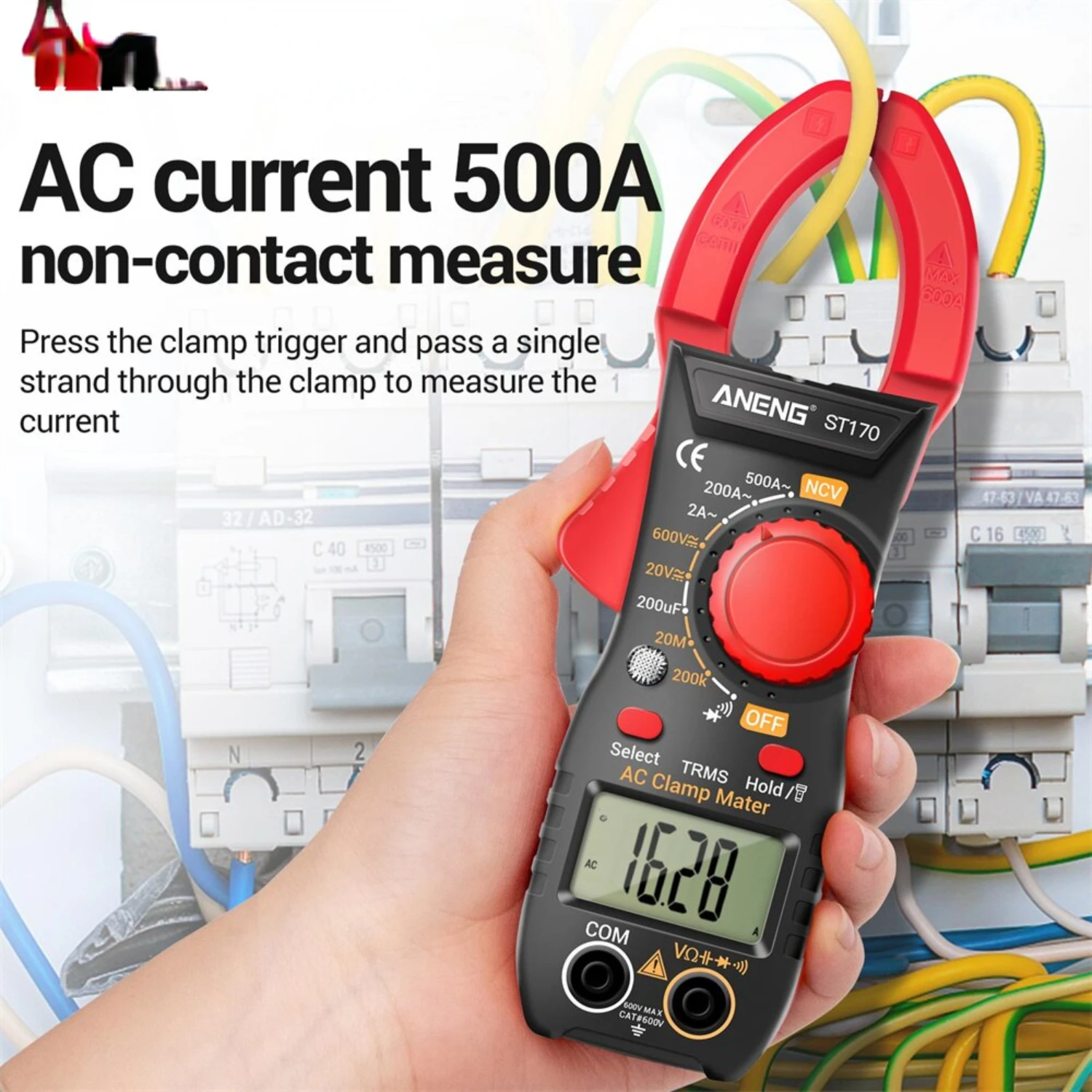 Compact Professional ST170 Mini Multimeter with Backlight Display - Innovative Portable Electrician Tool for DIY Enthusiasts - A