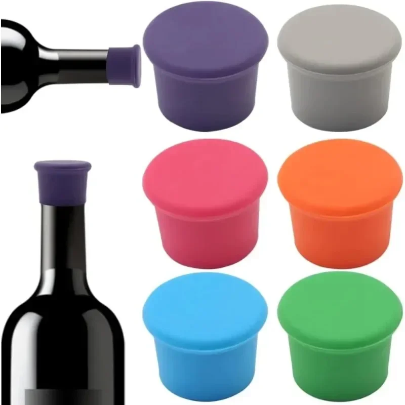 Weinstopper, wiederverwendbare Weinkorken aus Silikon, Glaskorken, Getränke, Bier, Champagnerflaschen für Korken, um Wein frisch zu halten