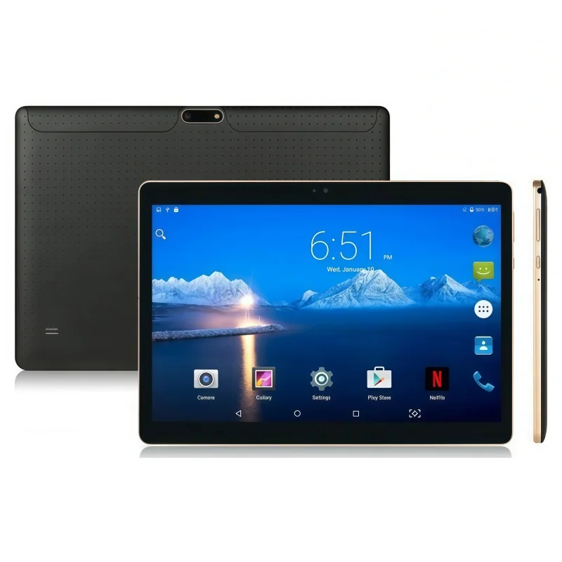 Built In GPS 10.1 INCH 2G/3G/4G Phone Call Tablet Android 9.0 MT6580 Quad Core 2GB RAM 32GB ROM Type-C 6000mAh Sim Cards * 2