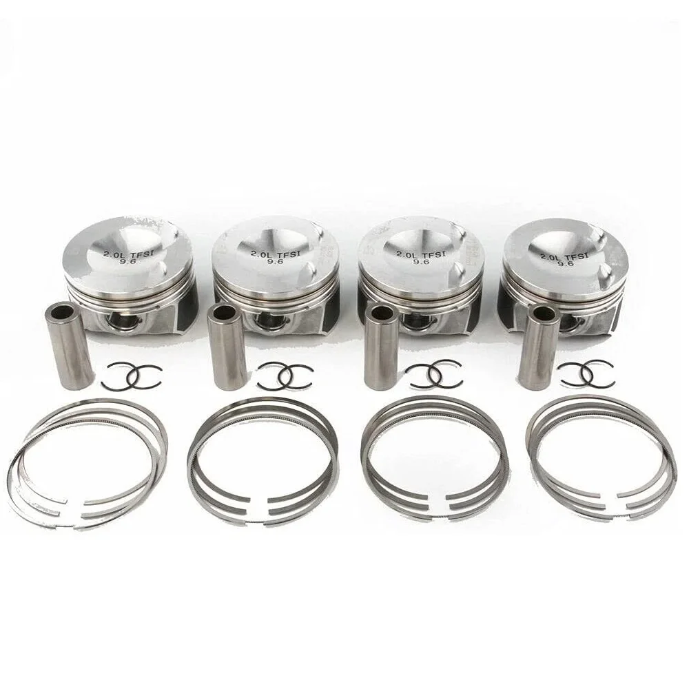 Engine Parts Piston & Rings Set Pin 21mm Fit 2.0 L L4 Gas EA888 For VW GTI Tiguan AUDI 2.0L 06H107065AA 06H107065AB
