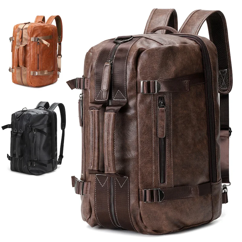 

New Trendy Men's Travel Backpack Crossbody Bag Large Capacity Waterproof Outdoor Camping Work Business Casual Laptop Backpack