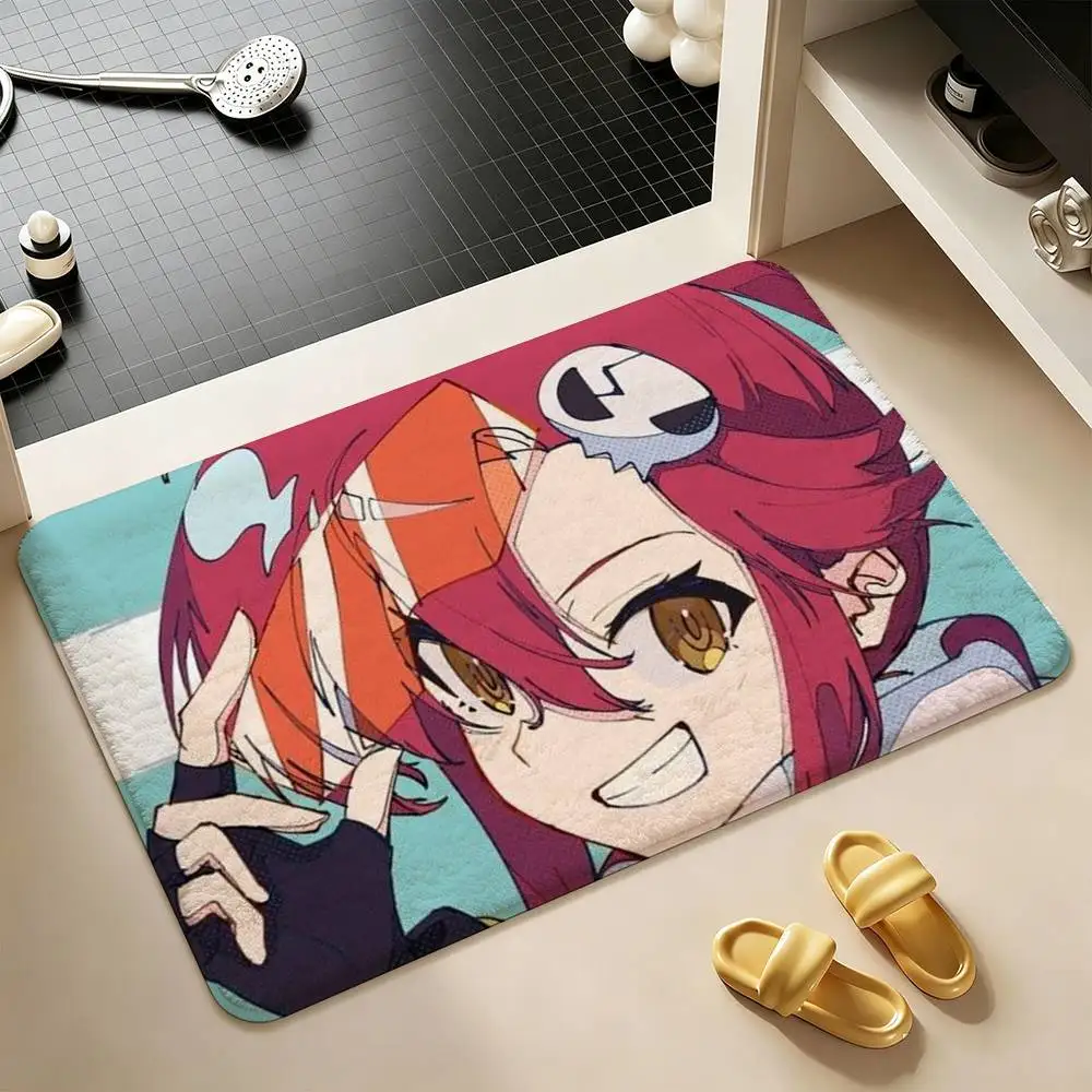 Gurren Lagann Yoko Littner  Shower Room Absorbent Small Floor Mat Soft Comfortable Decorative Foot Mat