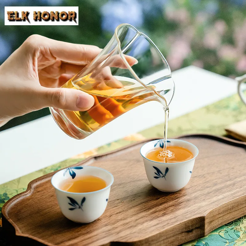 150ml High Borosilicate Glass Thickened Fair Cup Boutique Heat-resistant Tea Pitcher Luxury Cha Hai Coffee Divide Tea Services