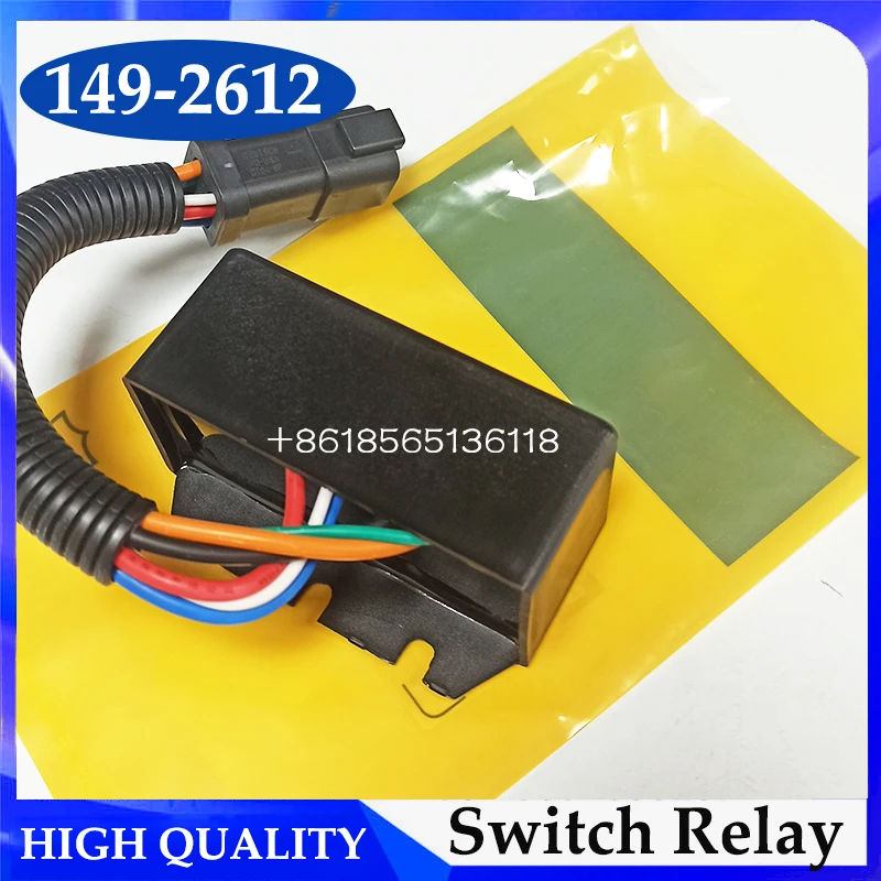 

Switch Assembly Time Relay 1492612 149-2612 For Excavator Loaders 938H 950G 980
