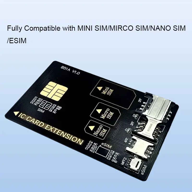 ADT-Link Four In One SIM Converter To Smartcard IC Card Extension For Standard Micro SIM Nano Sim Card Adapter pc accessories