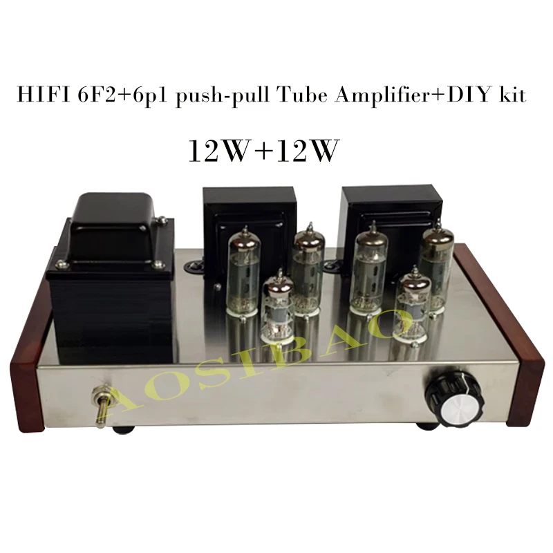 

AIYIMA SMSL 6F2 6p1 push-pull Vacuum tube Amplifier 12W+12W HIFI Class A Tube power Amplifier DIY Audio Amp kit