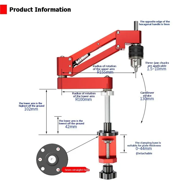 

DIY Horizontal And Vertical Tapping Auxiliary Tool CNC Aluminum Alloy Profile Hand Drill Tapping Bracket-[Y31A Hut]
