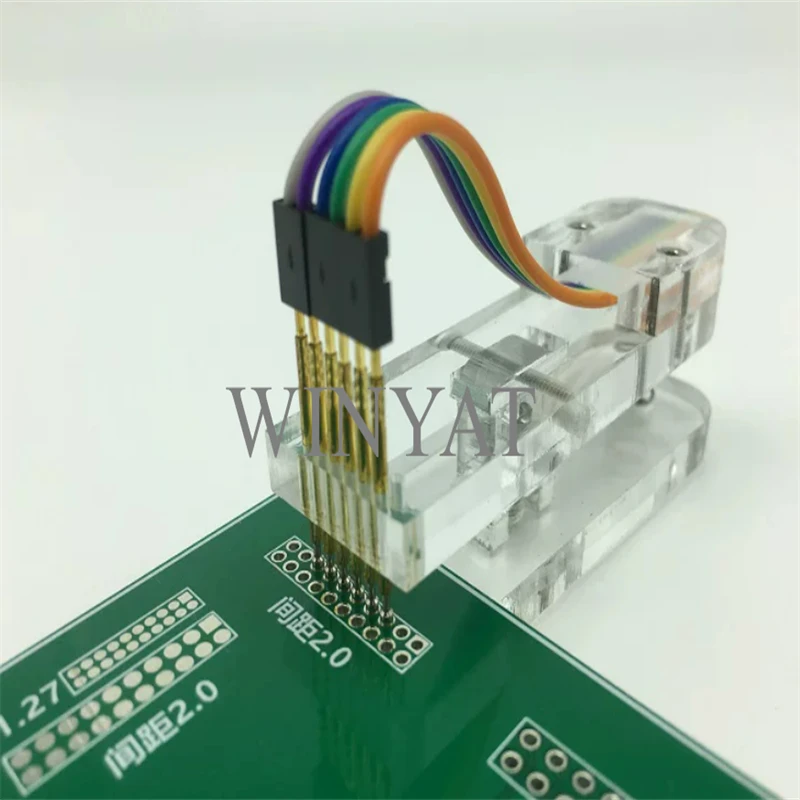 2.0mm Single Row  Pitch Test Clip, Programming Clip, PCB Programming Fixture, Programmer Burning Clip