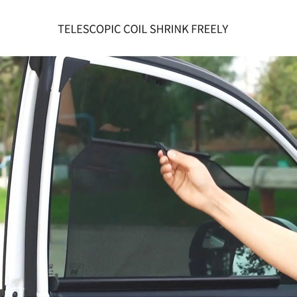Quality Car Roller Curtains  Auto Stretch Easy Installation Car Window Sunshade  Car Auto Styling Window Sunscreen
