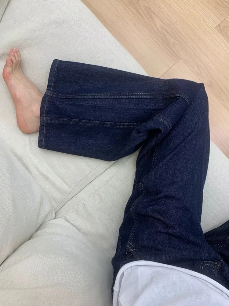 

Широкие брюки из хлопка, женские осенние вельветовые трикотажные брюки с нежными полосками, уникальные городские брюки из чистой синели с минималистичными деталями, универсальные