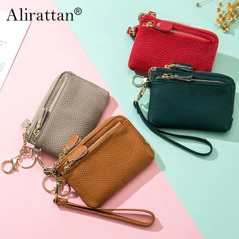 

Alirattan 2024 New Women Cute Wallet Mini Tassel Pendant Wallet Card Holder Fresh Pink Coin Purse