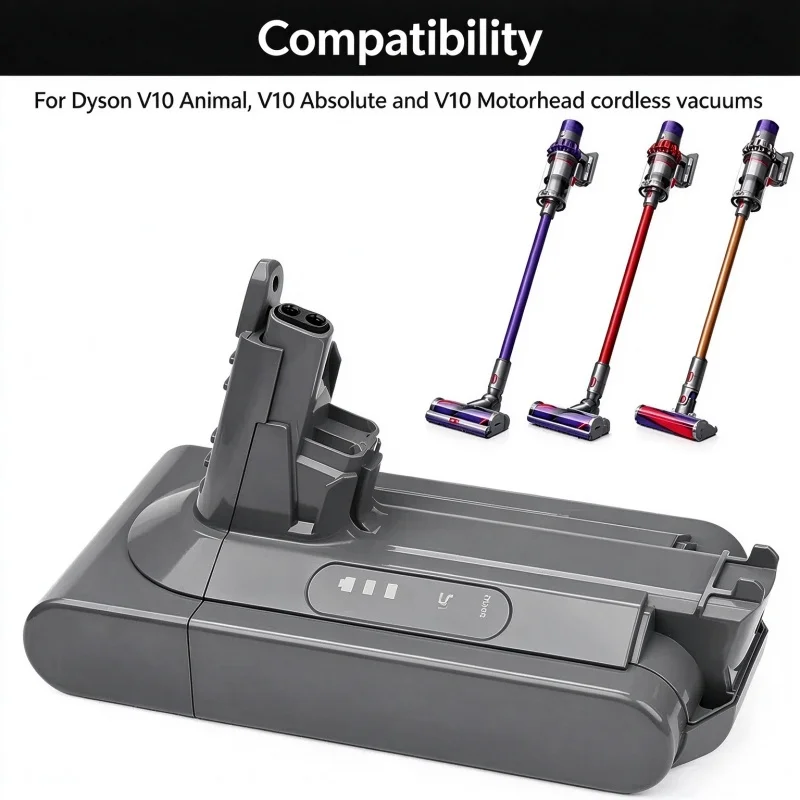 New for Dyson V10  25.2V Battery For Dyson SV12 Battery Absolute Animal Li-ion Vacuum Cleaner Rechargeable Battery V12 2026