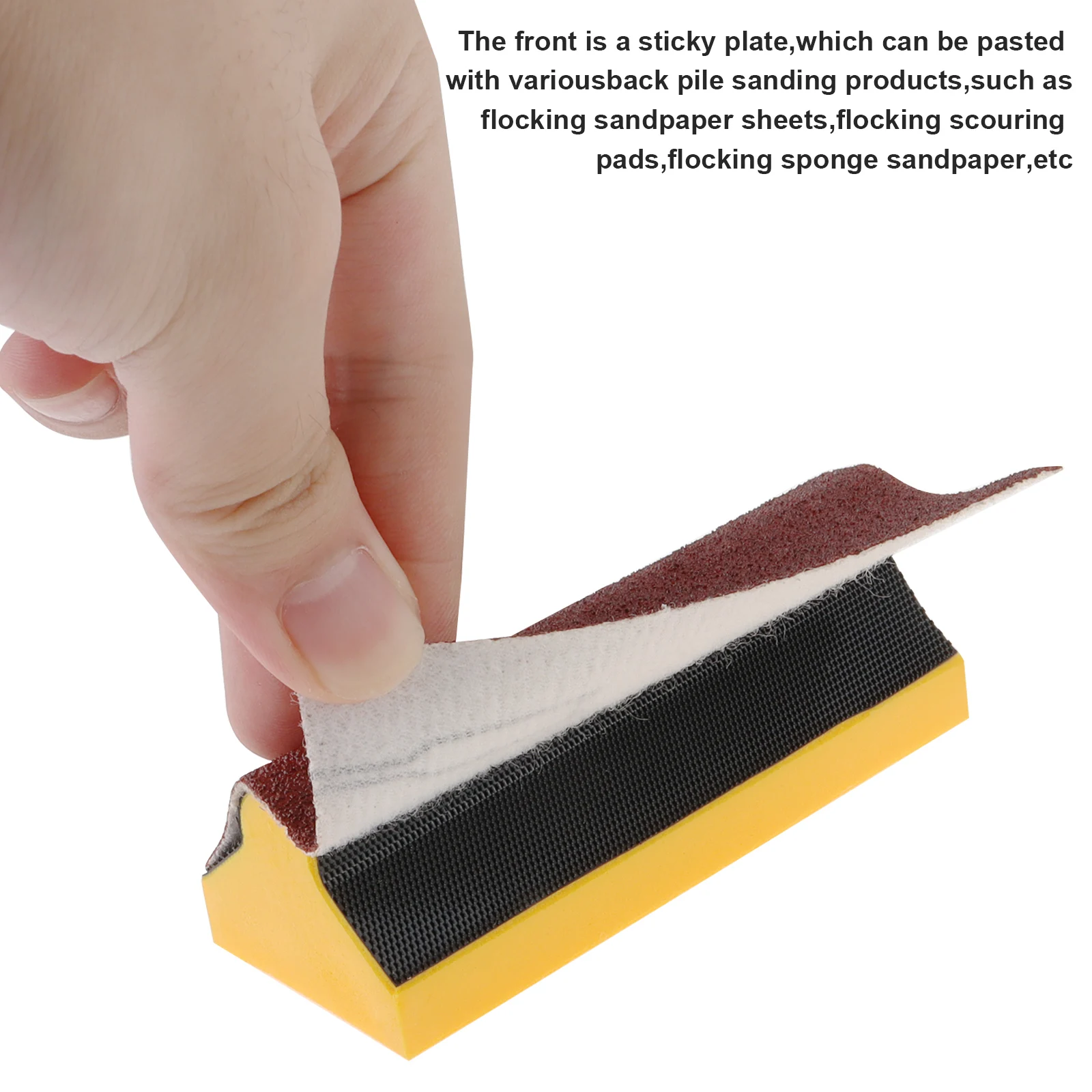 Hand Sanding Polishing Block Grinding Block Multiple Shapes Contoured Sanding Block for Sand Wood Furniture / Home Crafts