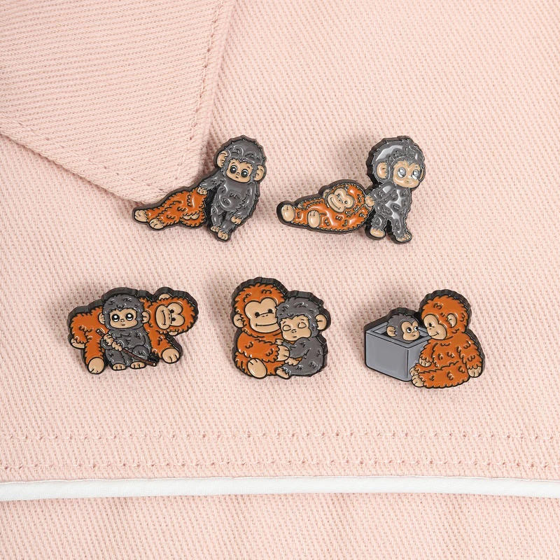 4-7-teiliges Set Anime-Spiel Pixel-Art Katzen-Emaille-Pins, Niedliche Comic-Katzen, Elfen, Zauberer, Funkelnde Meereskreaturen, Dackel-Broschen, Schmuck-Abzeichen – Detail 15