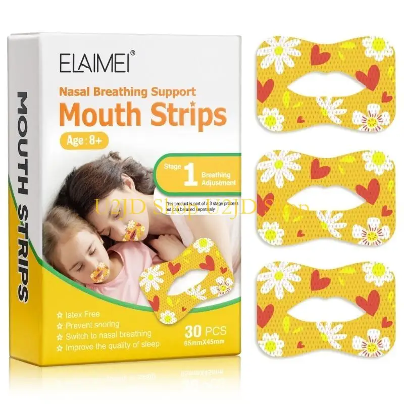 U2JD Sleep Strips Gently Reducing Mouth Breathing Stretchable Mouth Sleep Aid Help