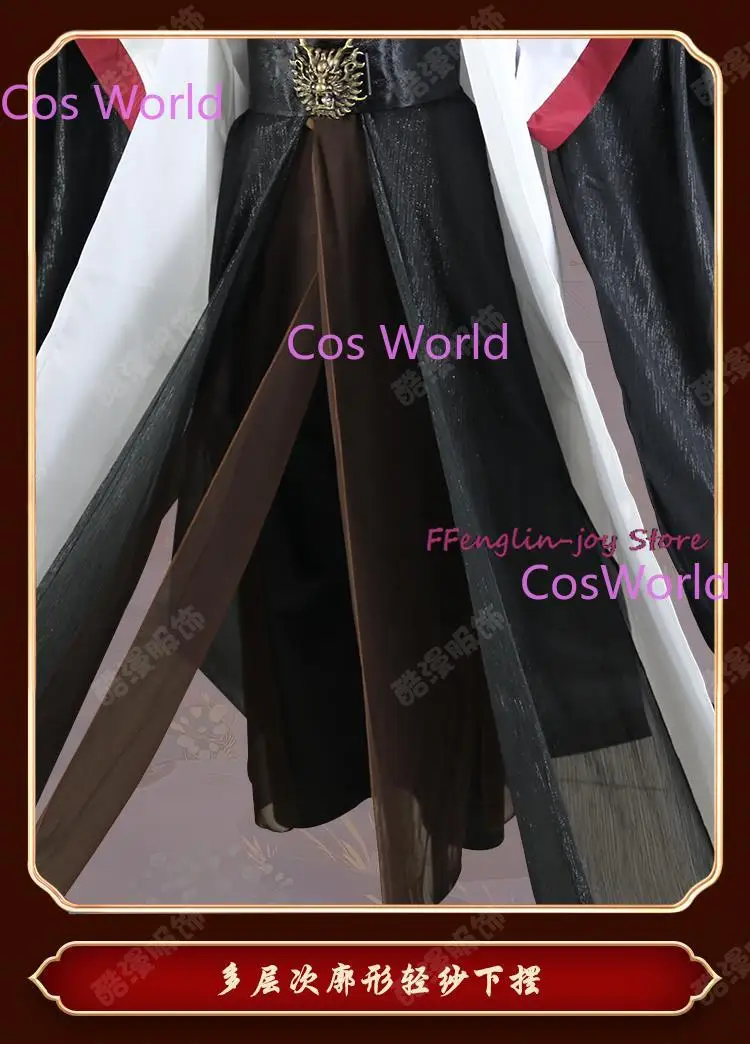 Das selbst sparende System des Abschaum schurken Anime Luo Binghe Cosplay Kostüm altes Kostüm Cosplay Perücke Schuhe Requisite für Halloween Frau