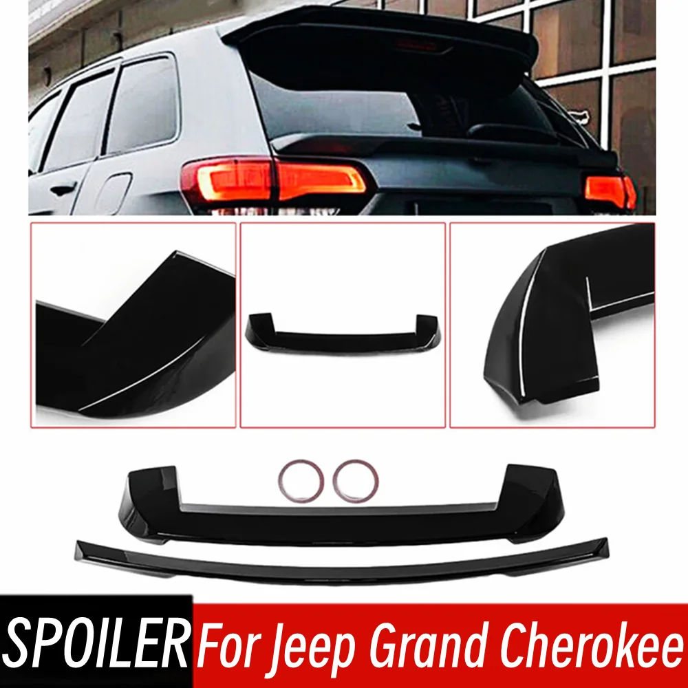 

Для Jeep Grand Cherokee 2013-2020: Комплект обвеса, спойлер на крышку багажника, средний верхний спойлер, черный карбон, внешние тюнинг-аксессуары