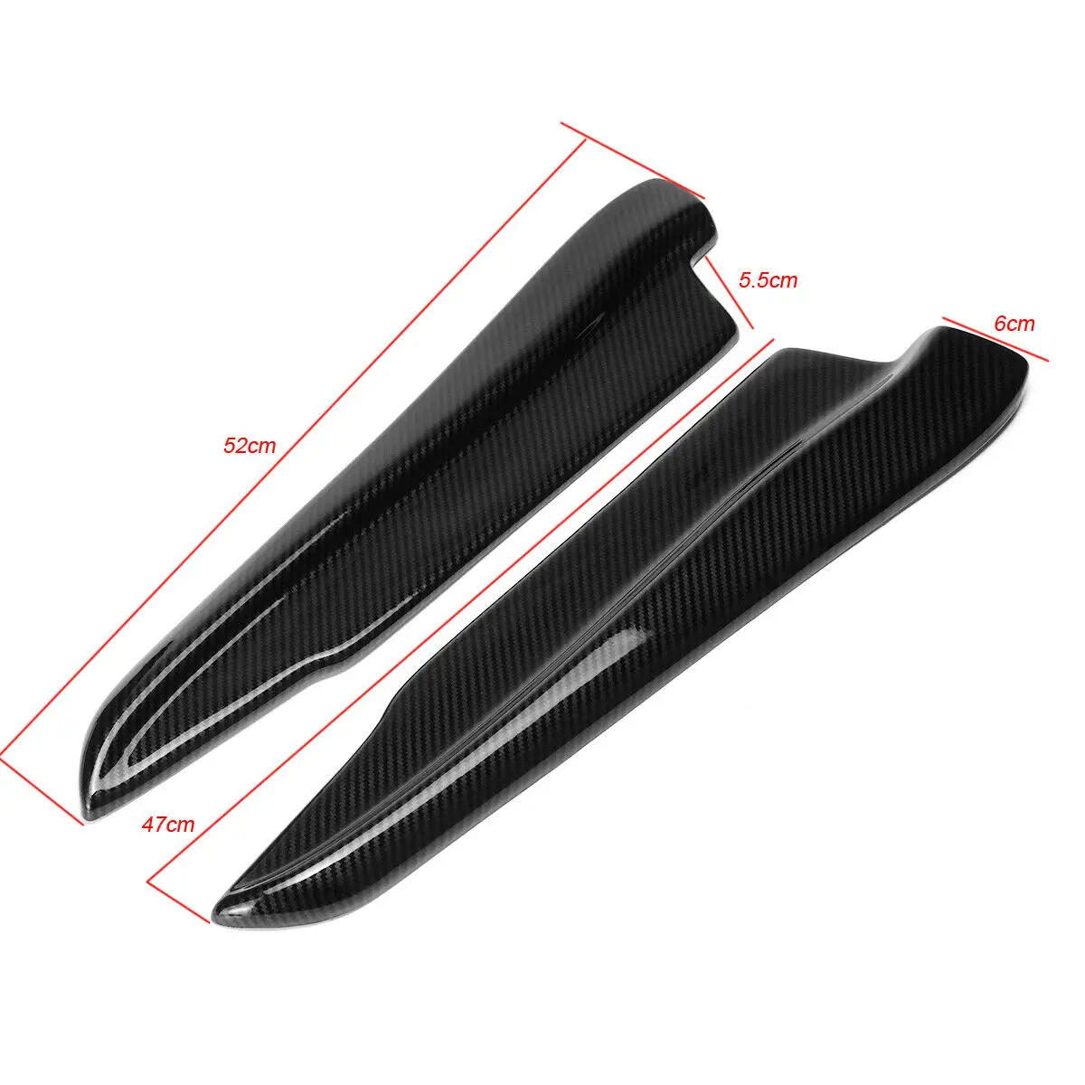 Carbon Fiber Look Rear Spat Apron Valance Lip For-BMW E90 E91 E92 E93