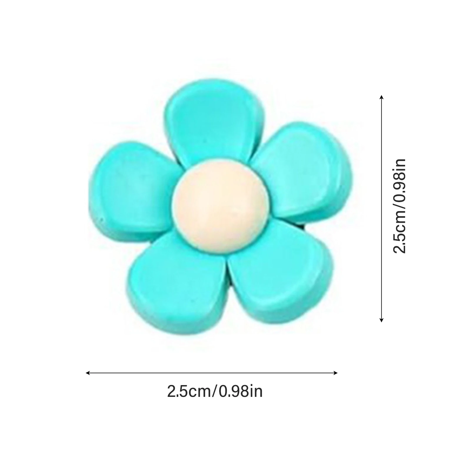 Colorful Flower Ornament for Bag DIY Little Fresh Style Bag Decoration Button for Travel Beach Tote Bags