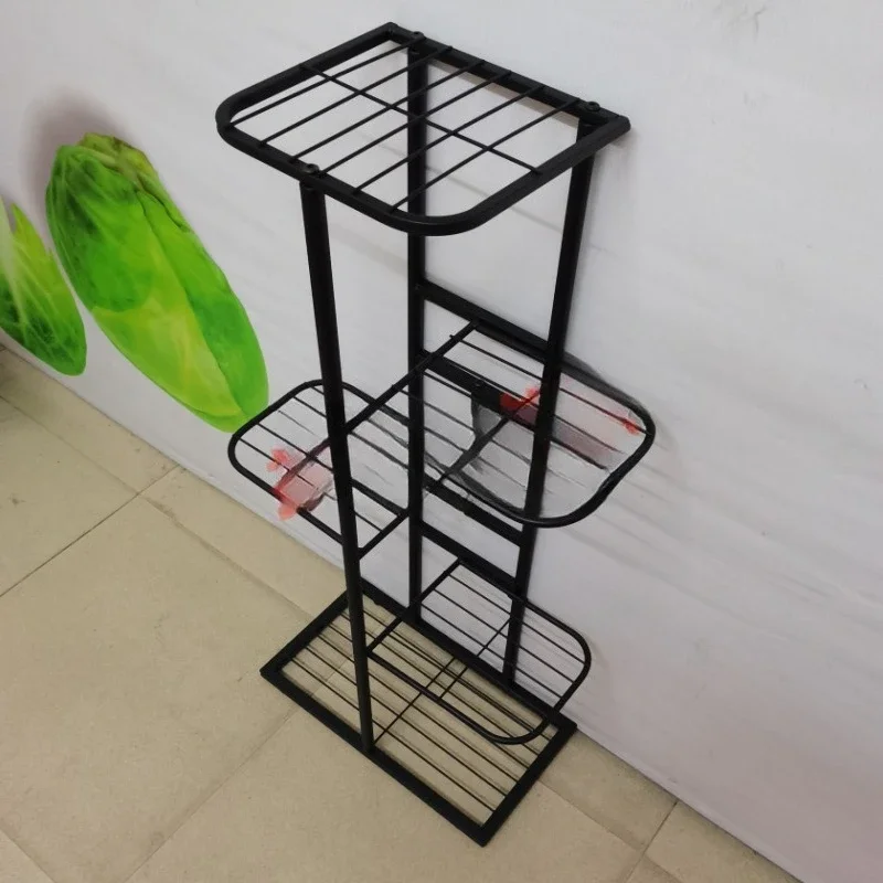 Disassembly and assembly of multi-layer living room wrought iron simple plant rack indoor household metal flower rack balcony ra