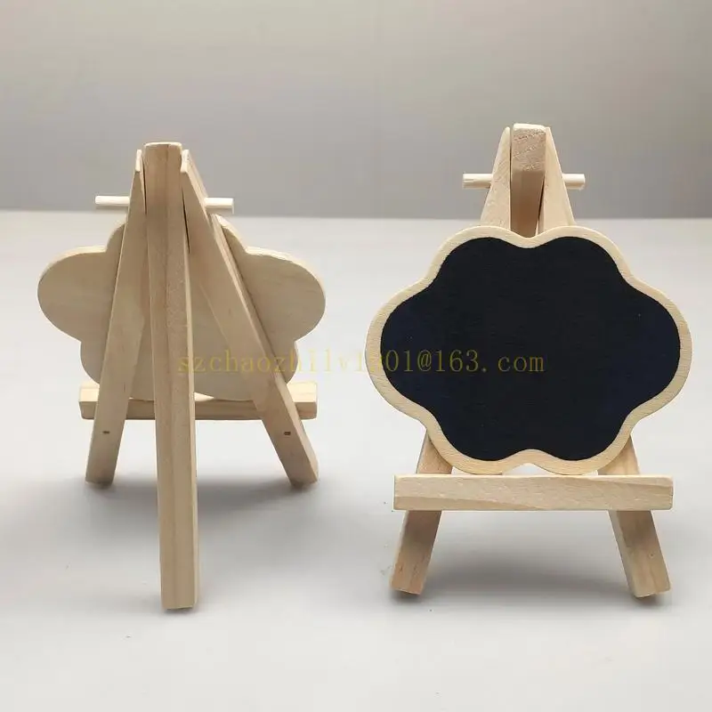 62ka Desk Blackboard Table nummer Teken Label Small Easel Photo Stand voor bruiloft