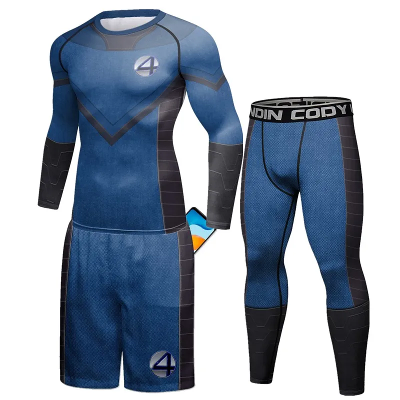 Conjunto de compresión Mma Boksen Rashguard Muay Thai Jiu Jitsu Kickboksen Trainingspak, deporte para correr, Fitness, gimnasio, entrenamiento