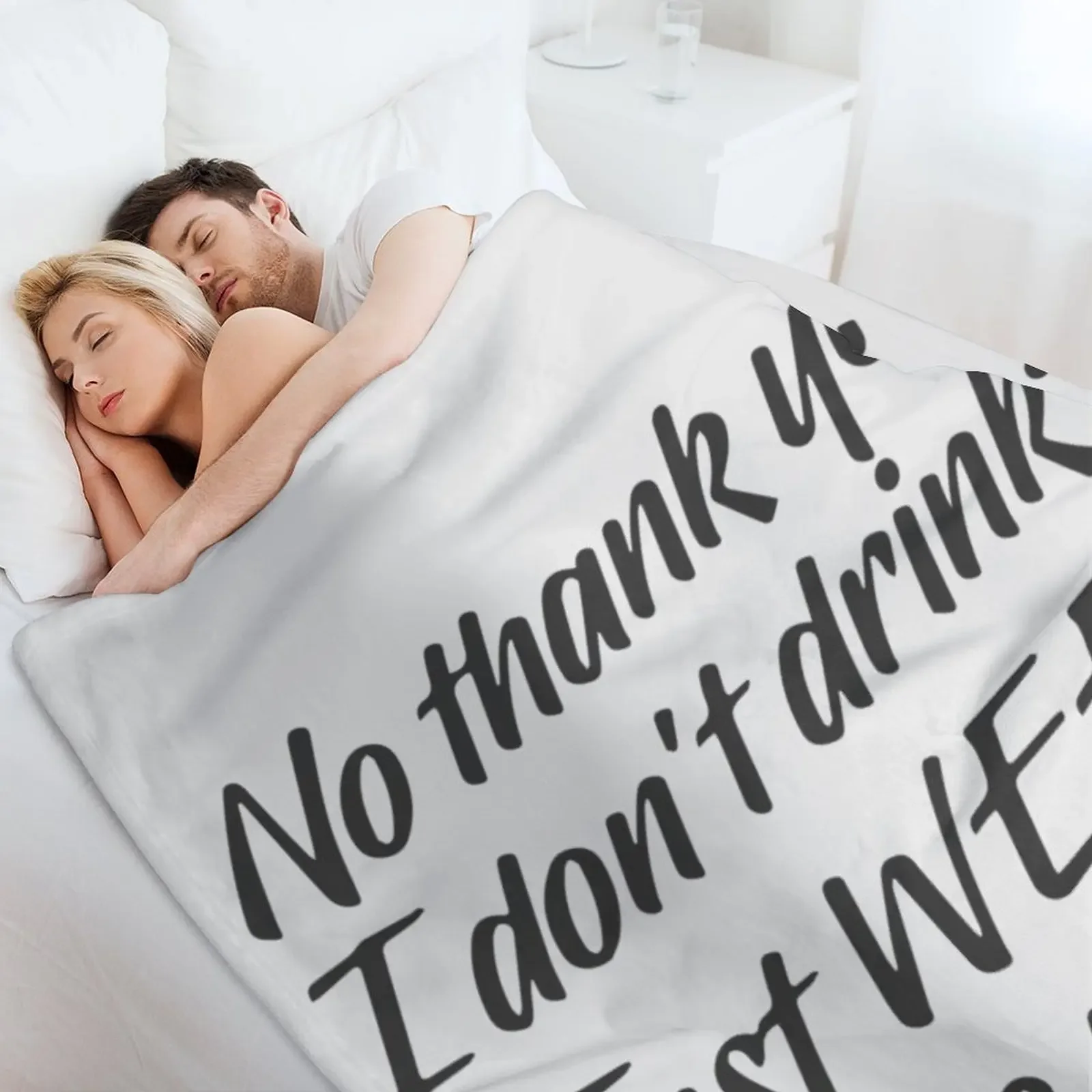 لا شكرا لك أنا لا أشرب فقط الاعشاب بالنسبة لي يرجى رمي بطانية أريكة الزخرفية الفاخرة St الفاخرة مصمم الزخرفية البطانيات #4