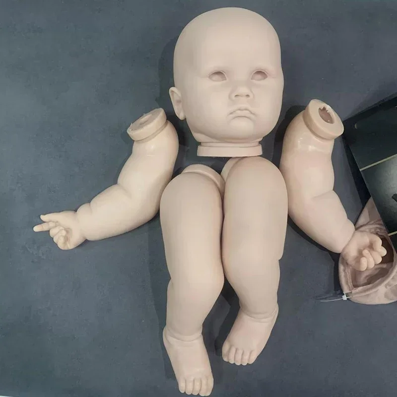 25inch Reborn Doll Kit Charlotte Unpainted Bebe Reborn DIY Blank Doll Kit Кукла Реборн Kit bebê reborn doll parts with body