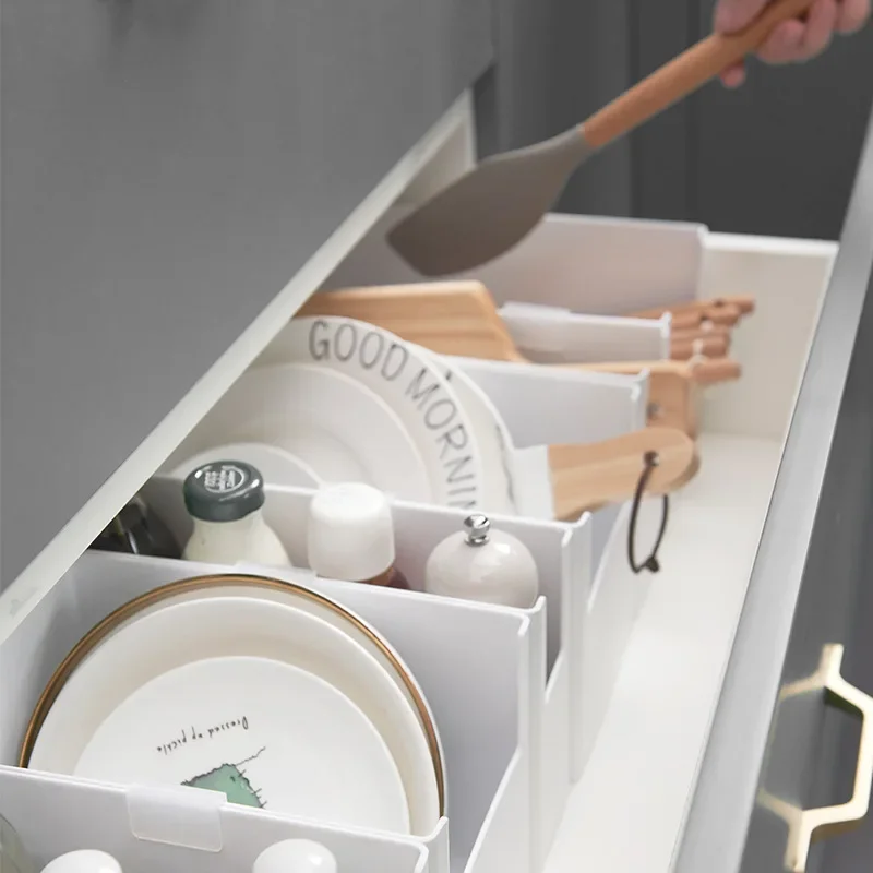 High Quality Drawer Type Storage Box Kitchen Wardrobe Multi Functional Storage Box Cabinet Drawer Separation Cosmetic Finishing