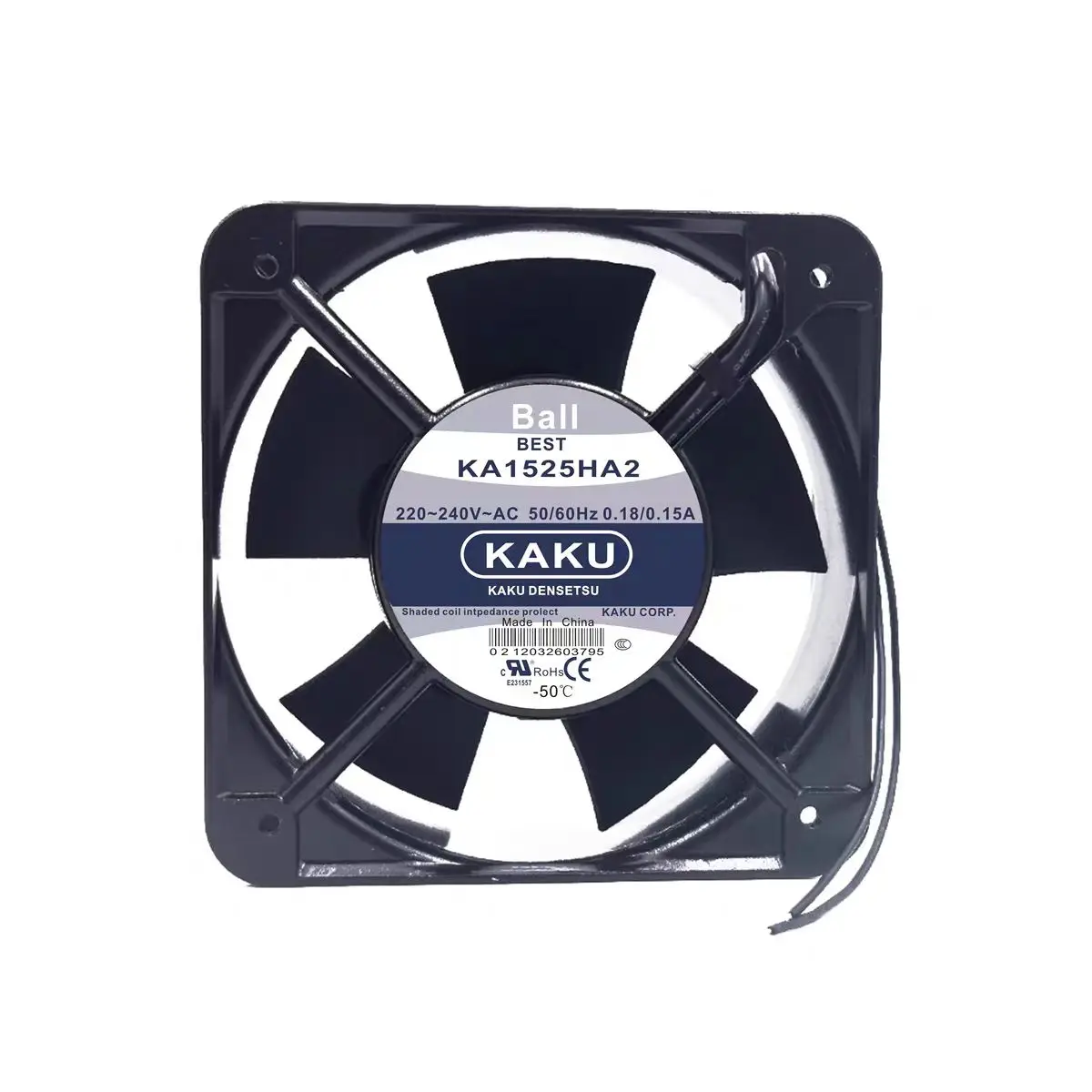 

KA1525HA2 KAKU 220V BALL SLEEVE Card Fixing Electric Device All-magnesium alloy frame leaves are temperature-resistant.