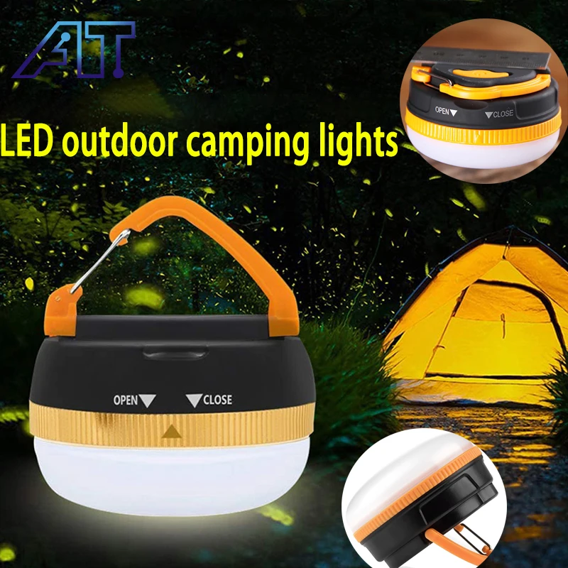 

Mini LED Camping Lamp Portable Hanging Torch with 5 Modes Restractable Hook For Outdoor Backpacking Hiking Fishing Tent Lantern