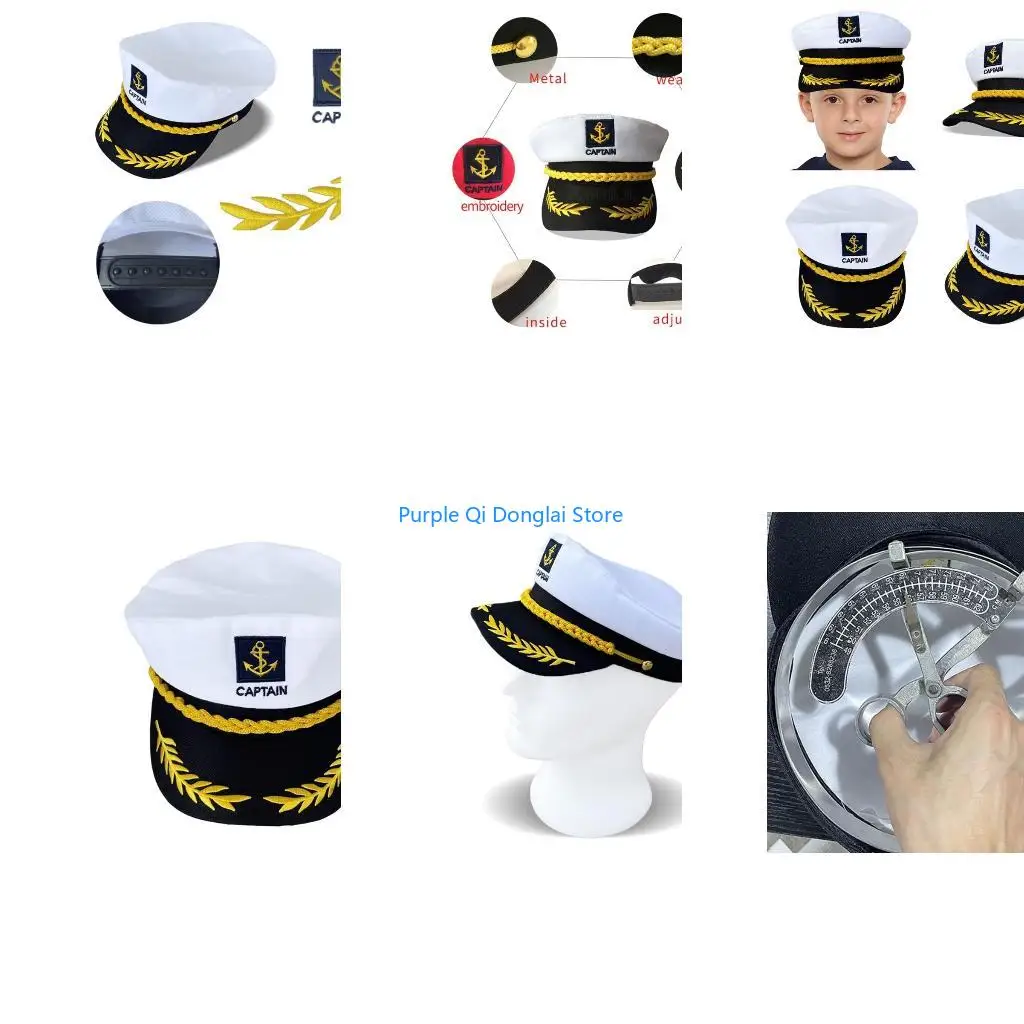 L21E Marine Baseball Caps for Yacht Theme Party Costume Performance
