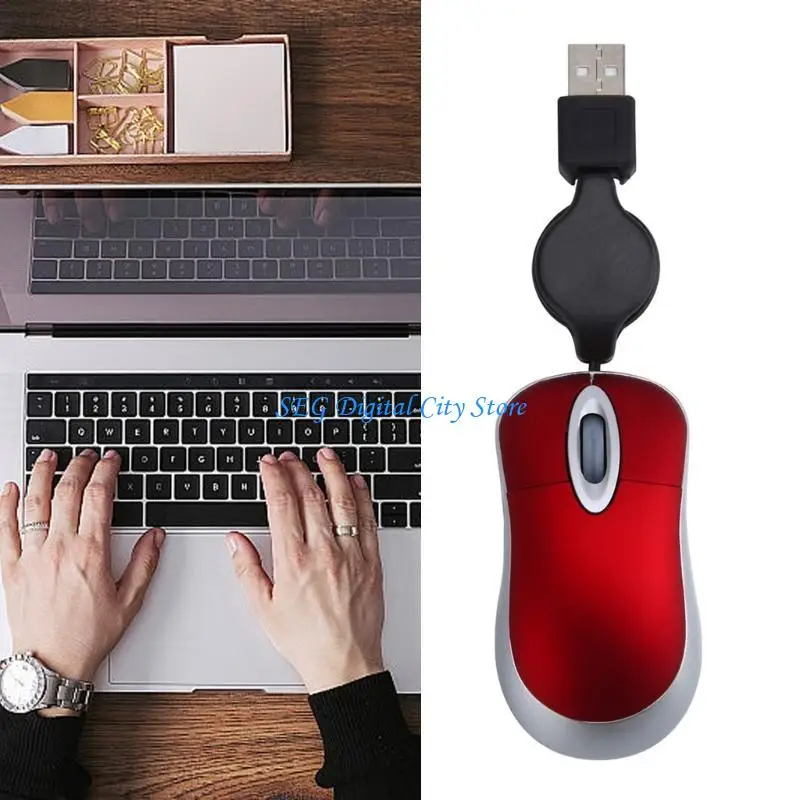 U75B USB mouses لأجهزة الكمبيوتر المحمولة كمبيوتر سطح المكتب 3 أزرار 1000DPI للأطفال