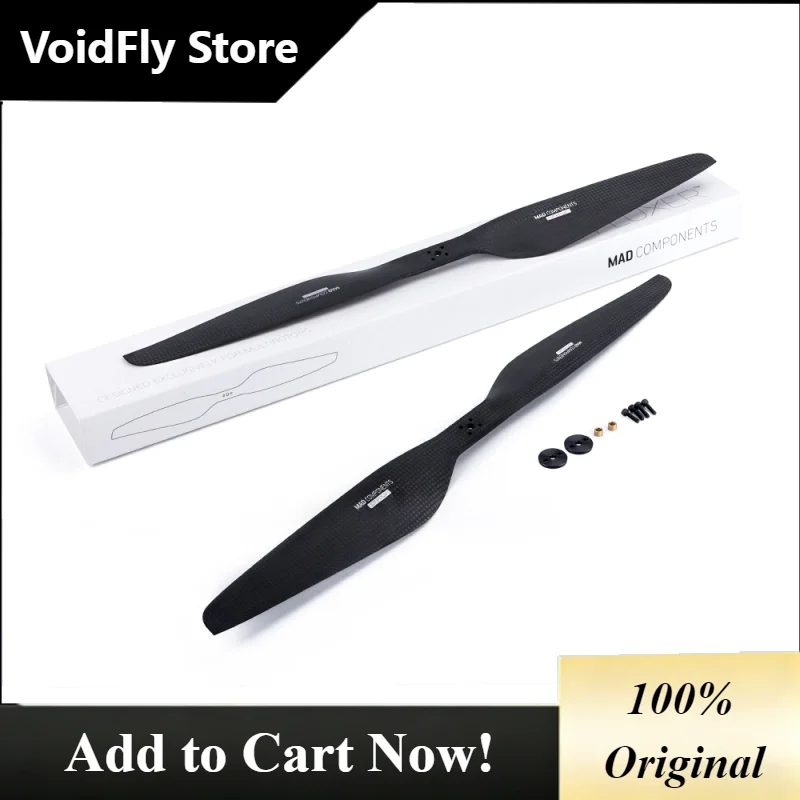 VoidFly MAD FLUXER PRO 27x8.1 Inch 2 Pcs Black RC Dr-one Blade Propeller for Quadcopter Multirotor