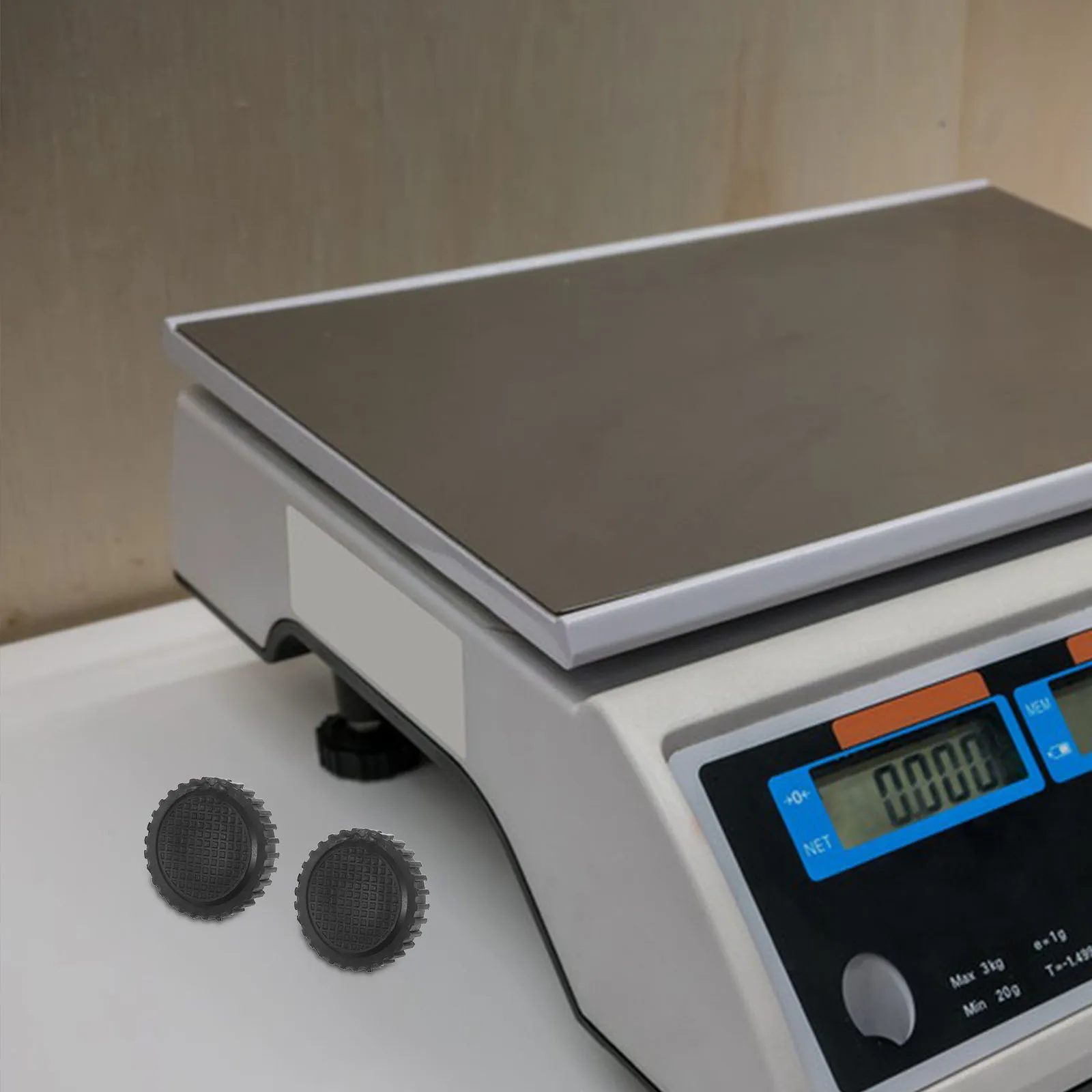 

4 Pcs Electronic Scale Feet Digital Weighing Supports Anti-slip Rubber Replacement Adjustable Legs