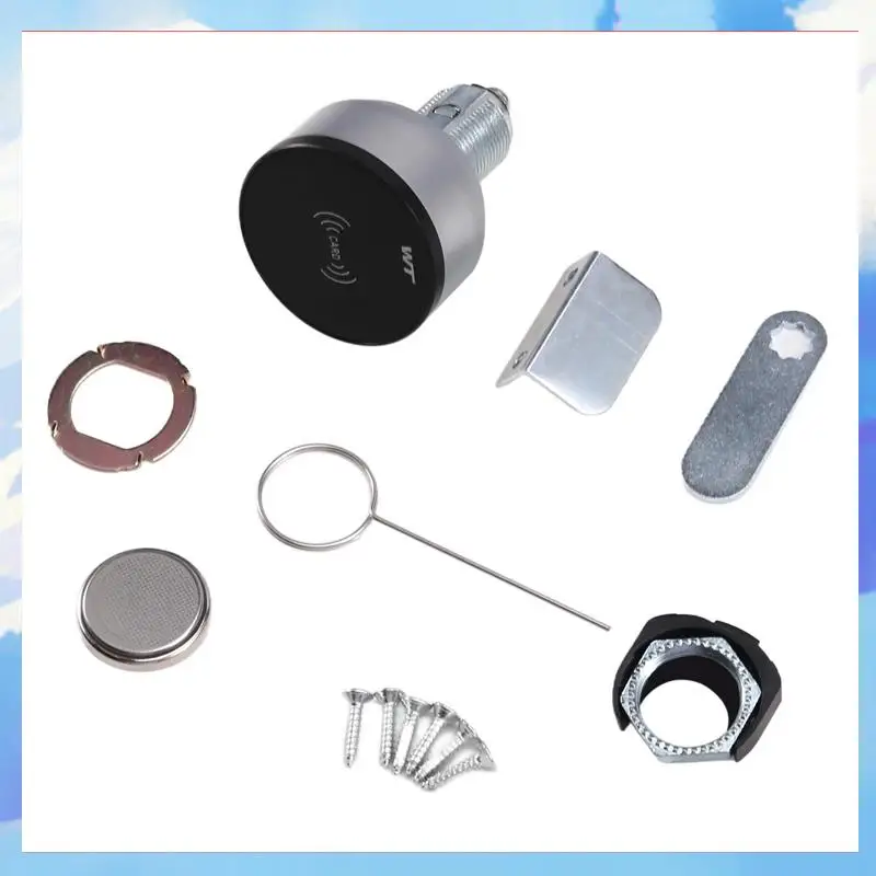 

Office Desk Smart Lock Smart Mini IC Card Induction Lock For File Cabinets, Wardrobes, Mailboxes Home And Office Use-[A22I]