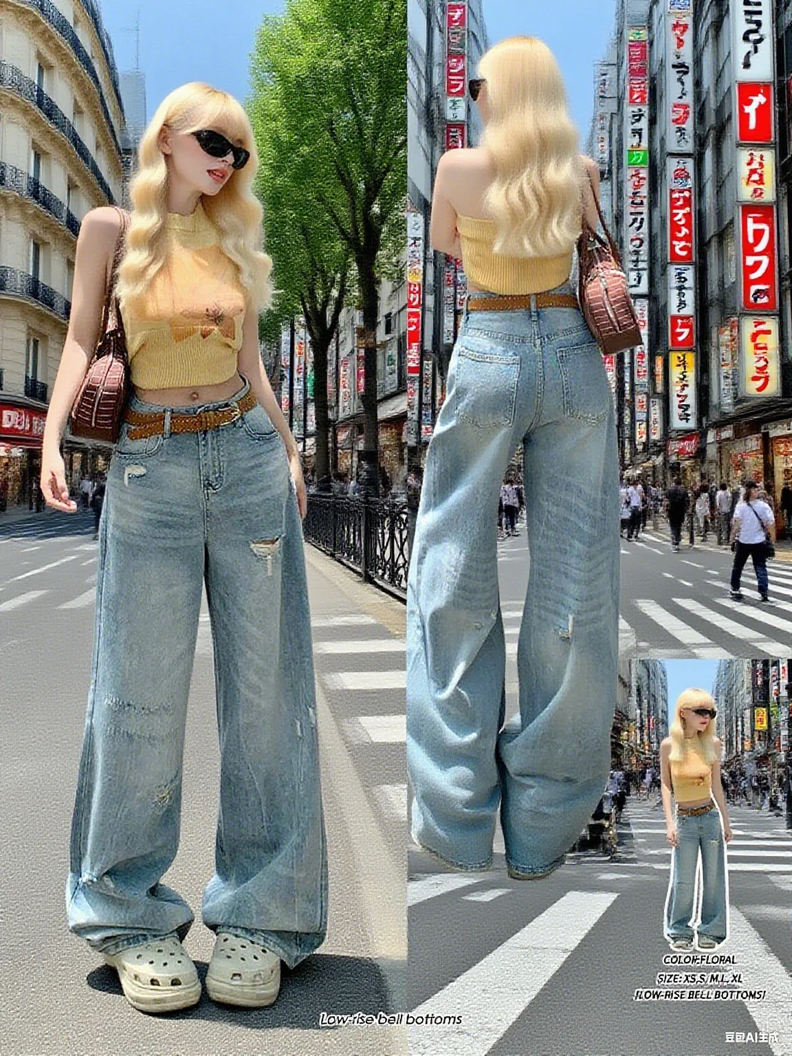 

Women's High Waist Loose Jeans Casual Comfortable Wide Leg Denim Pants for Everyday Wear