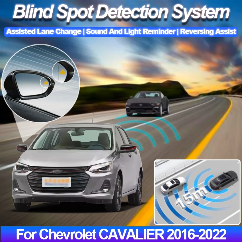 Car BSD BSM BSA Blind Area Spot Warning Drive Mirror Rear Radar Microwave Detection System For Chevrolet CAVALIER 2016 to 2022