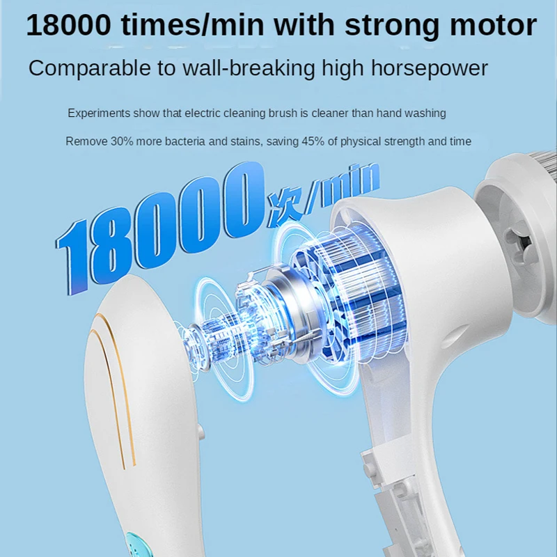 5in 1電動クリーニングブラシ,USB充電,リビングルーム,バスルーム,壁,バスタブ,キッチン,食器洗い機,家庭用品
