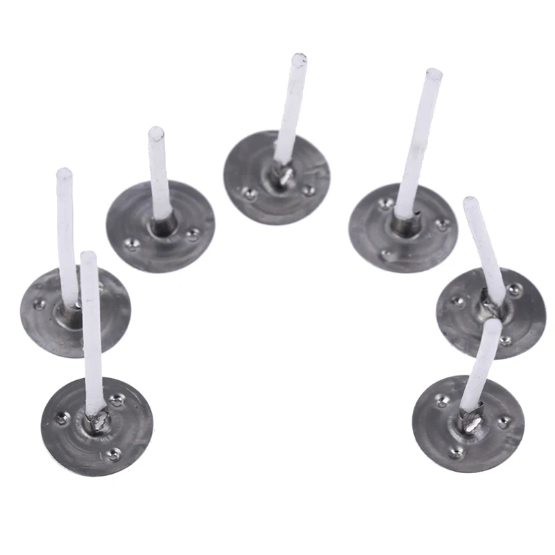 ^100Pcs Candles Mold Wick Tabs Eco-Friendly Candle Sustainer Making pure cotton