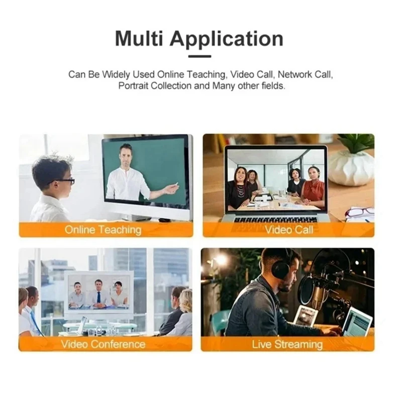 A73E-1080P HD Webcam Câmera USB Webcam Foco Visão Noturna Computador Microfone Câmera de Vídeo Acessórios para PC