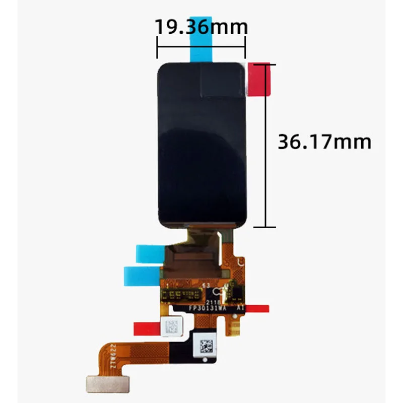 1.47 Inch 194x368 AMOLED LCD Display SPI Interface 450 Brightness LCD E1473AC63.B