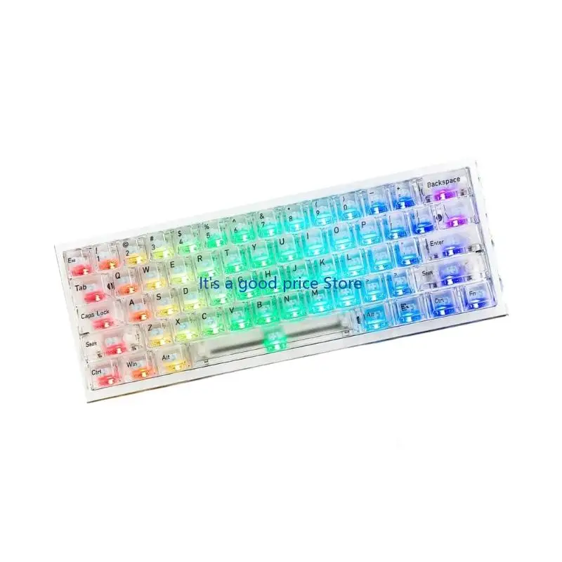 Rechargeable Shaft Keyboard 2.4Ghz Bluetooth-compatible Wireless Corded Mechanical Keyboard For PC Desktop