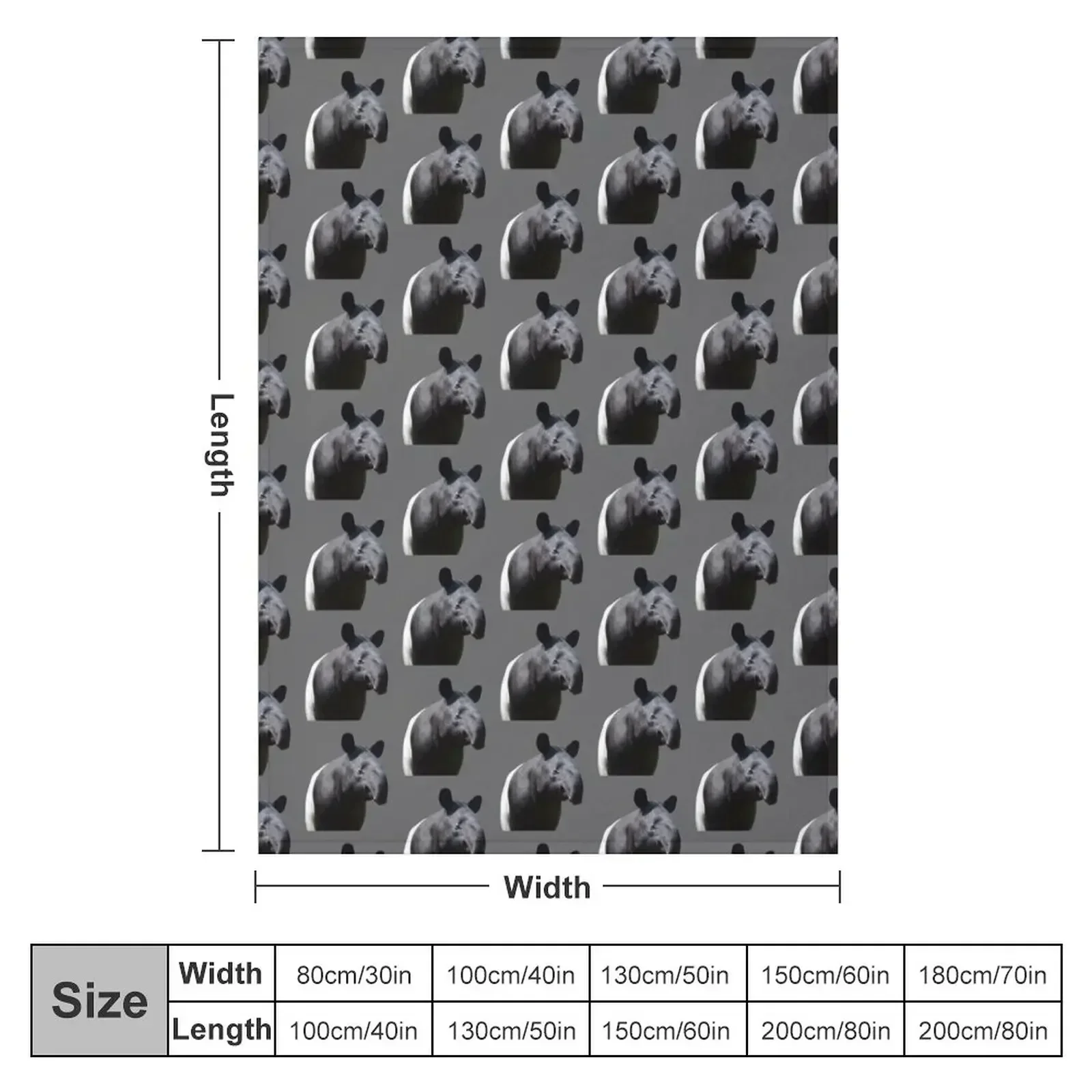 New The Most Handsome Tapir in the World: Pattern Throw Blanket couch cozy soft plush fuzzy picnic outdoor blanket