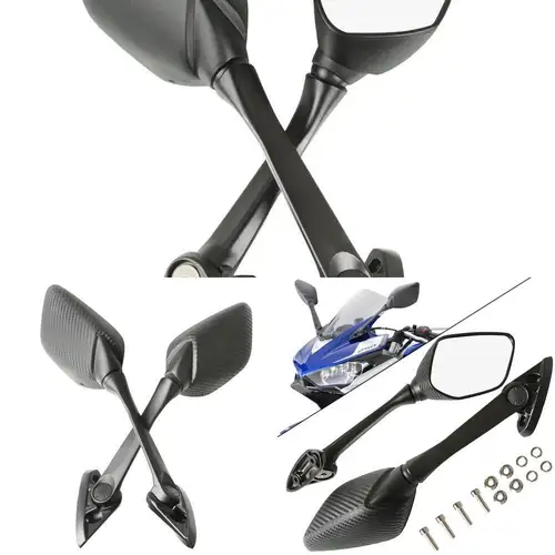 Espejos de visión para motocicleta, espejo retrovisor lateral para punto ciego para YZF R3 2015-2017 R25 2014-2016 Yzf-R3 Yzf-R25 Yzf- Yzf-