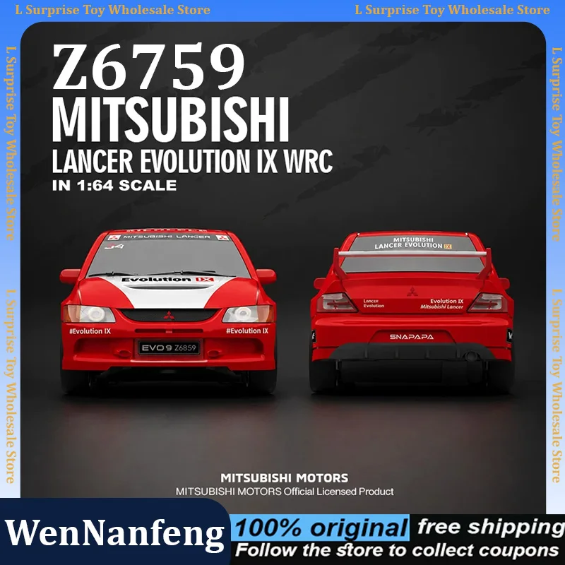 Wennanfeng 1:64 Scale Licensed Mitsubishi Lancer Evolution Ix Rc Drift Car Remote Control Racing Vehicle For Hobby Collectors