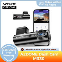 AZDOME M330 Car DVR 1296P Dash Cam Smart Voice Control WiFi Free APP G-sensor Emergency Record Parking Monitor Loop Recording